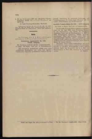 Verordnungs- und Anzeige-Blatt der k.k. General-Direction der österr. Staatsbahnen 18971218 Seite: 10