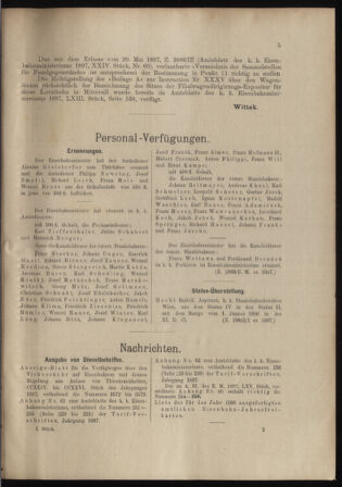 Verordnungs- und Anzeige-Blatt der k.k. General-Direction der österr. Staatsbahnen 18980105 Seite: 5