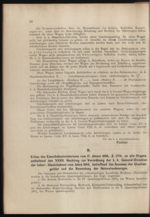 Verordnungs- und Anzeige-Blatt der k.k. General-Direction der österr. Staatsbahnen 18980122 Seite: 14