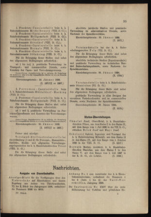 Verordnungs- und Anzeige-Blatt der k.k. General-Direction der österr. Staatsbahnen 18980122 Seite: 17