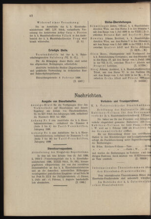 Verordnungs- und Anzeige-Blatt der k.k. General-Direction der österr. Staatsbahnen 18980129 Seite: 2