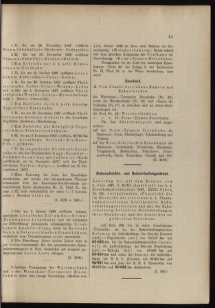 Verordnungs- und Anzeige-Blatt der k.k. General-Direction der österr. Staatsbahnen 18980129 Seite: 3