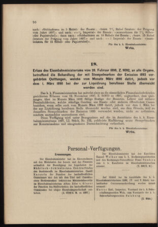 Verordnungs- und Anzeige-Blatt der k.k. General-Direction der österr. Staatsbahnen 18980309 Seite: 4