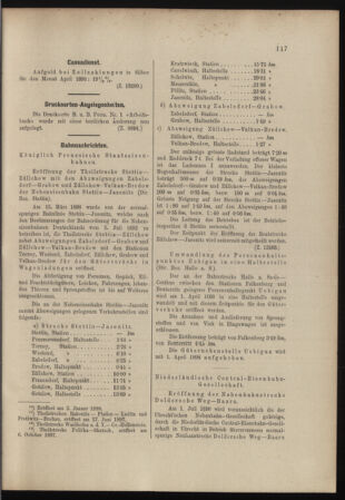 Verordnungs- und Anzeige-Blatt der k.k. General-Direction der österr. Staatsbahnen 18980326 Seite: 7