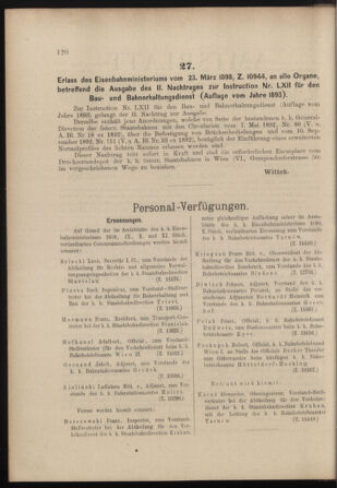 Verordnungs- und Anzeige-Blatt der k.k. General-Direction der österr. Staatsbahnen 18980402 Seite: 2