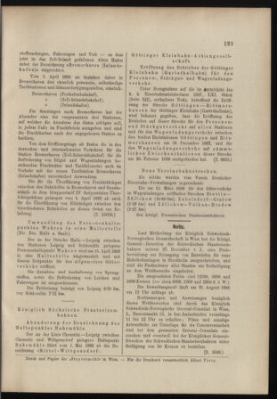 Verordnungs- und Anzeige-Blatt der k.k. General-Direction der österr. Staatsbahnen 18980402 Seite: 5