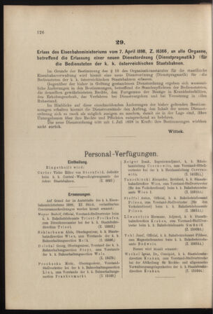 Verordnungs- und Anzeige-Blatt der k.k. General-Direction der österr. Staatsbahnen 18980409 Seite: 2