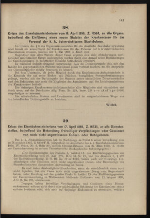 Verordnungs- und Anzeige-Blatt der k.k. General-Direction der österr. Staatsbahnen 18980423 Seite: 5