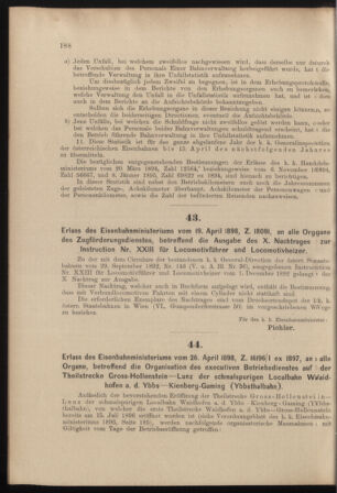 Verordnungs- und Anzeige-Blatt der k.k. General-Direction der österr. Staatsbahnen 18980430 Seite: 10