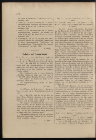 Verordnungs- und Anzeige-Blatt der k.k. General-Direction der österr. Staatsbahnen 18980430 Seite: 14