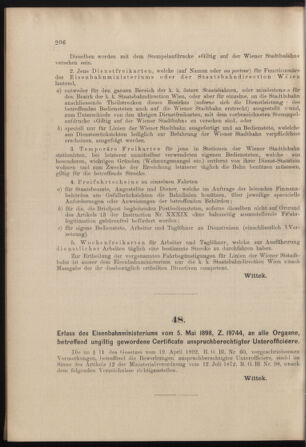 Verordnungs- und Anzeige-Blatt der k.k. General-Direction der österr. Staatsbahnen 18980514 Seite: 2