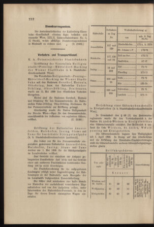 Verordnungs- und Anzeige-Blatt der k.k. General-Direction der österr. Staatsbahnen 18980514 Seite: 8