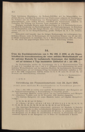 Verordnungs- und Anzeige-Blatt der k.k. General-Direction der österr. Staatsbahnen 18980521 Seite: 2