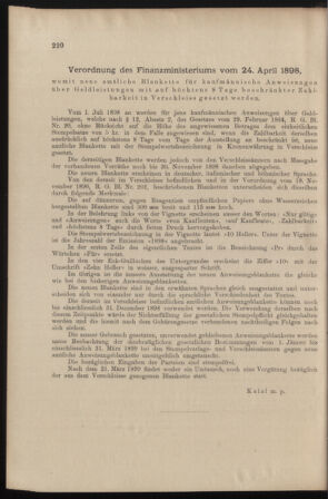 Verordnungs- und Anzeige-Blatt der k.k. General-Direction der österr. Staatsbahnen 18980521 Seite: 4