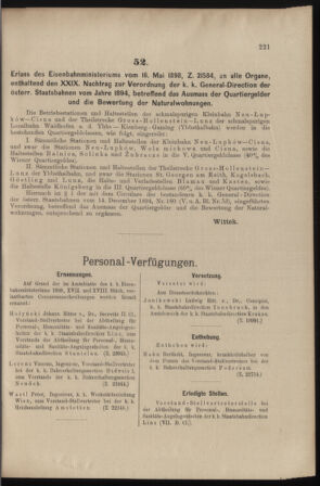 Verordnungs- und Anzeige-Blatt der k.k. General-Direction der österr. Staatsbahnen 18980521 Seite: 5