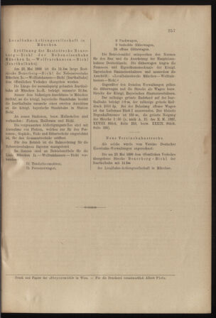 Verordnungs- und Anzeige-Blatt der k.k. General-Direction der österr. Staatsbahnen 18980611 Seite: 7