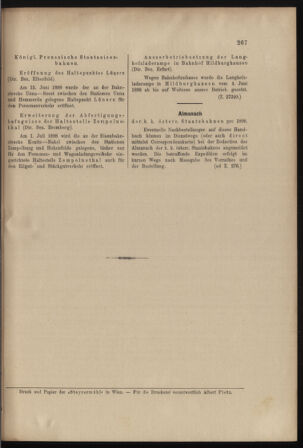 Verordnungs- und Anzeige-Blatt der k.k. General-Direction der österr. Staatsbahnen 18980618 Seite: 9