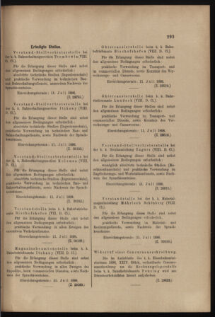 Verordnungs- und Anzeige-Blatt der k.k. General-Direction der österr. Staatsbahnen 18980702 Seite: 7