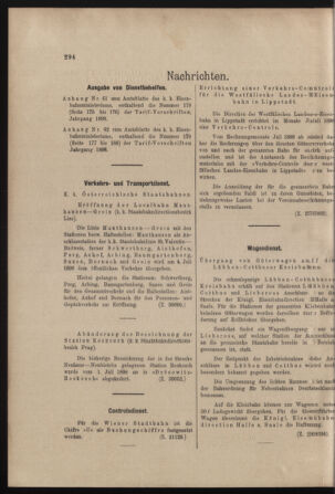 Verordnungs- und Anzeige-Blatt der k.k. General-Direction der österr. Staatsbahnen 18980702 Seite: 8