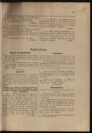 Verordnungs- und Anzeige-Blatt der k.k. General-Direction der österr. Staatsbahnen 18980716 Seite: 3