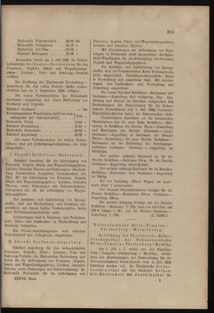 Verordnungs- und Anzeige-Blatt der k.k. General-Direction der österr. Staatsbahnen 18980716 Seite: 5