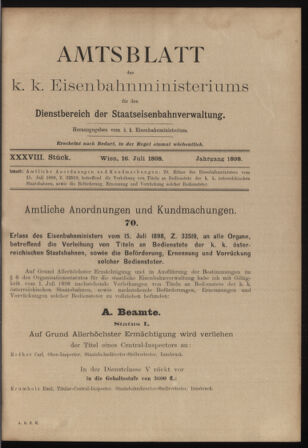 Verordnungs- und Anzeige-Blatt der k.k. General-Direction der österr. Staatsbahnen 18980716 Seite: 7