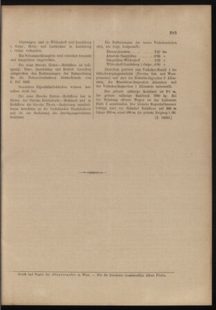 Verordnungs- und Anzeige-Blatt der k.k. General-Direction der österr. Staatsbahnen 18980730 Seite: 7