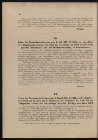 Verordnungs- und Anzeige-Blatt der k.k. General-Direction der österr. Staatsbahnen 18980813 Seite: 2