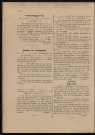 Verordnungs- und Anzeige-Blatt der k.k. General-Direction der österr. Staatsbahnen 18980813 Seite: 4