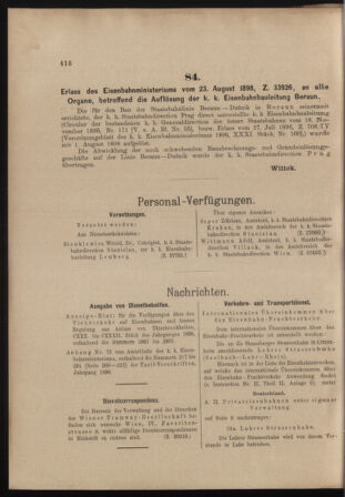 Verordnungs- und Anzeige-Blatt der k.k. General-Direction der österr. Staatsbahnen 18980827 Seite: 2