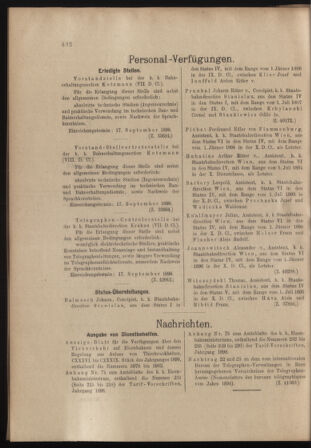 Verordnungs- und Anzeige-Blatt der k.k. General-Direction der österr. Staatsbahnen 18980910 Seite: 2