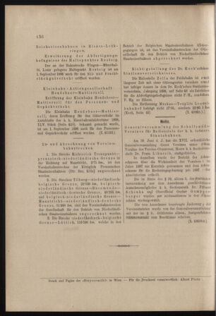 Verordnungs- und Anzeige-Blatt der k.k. General-Direction der österr. Staatsbahnen 18980910 Seite: 6