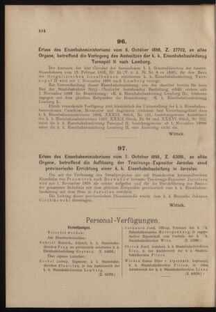 Verordnungs- und Anzeige-Blatt der k.k. General-Direction der österr. Staatsbahnen 18981015 Seite: 2