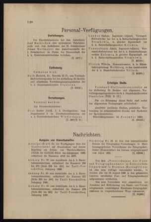 Verordnungs- und Anzeige-Blatt der k.k. General-Direction der österr. Staatsbahnen 18981105 Seite: 4