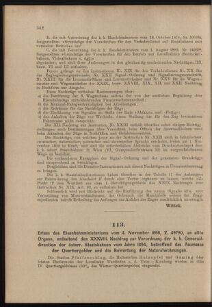 Verordnungs- und Anzeige-Blatt der k.k. General-Direction der österr. Staatsbahnen 18981112 Seite: 2