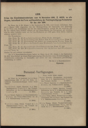 Verordnungs- und Anzeige-Blatt der k.k. General-Direction der österr. Staatsbahnen 18981126 Seite: 3