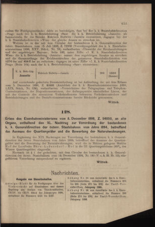 Verordnungs- und Anzeige-Blatt der k.k. General-Direction der österr. Staatsbahnen 18981212 Seite: 3