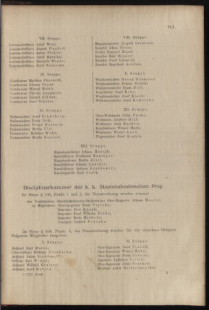 Verordnungs- und Anzeige-Blatt der k.k. General-Direction der österr. Staatsbahnen 18981231 Seite: 9