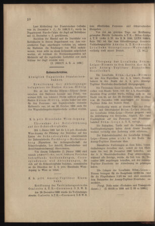 Verordnungs- und Anzeige-Blatt der k.k. General-Direction der österr. Staatsbahnen 18990107 Seite: 10