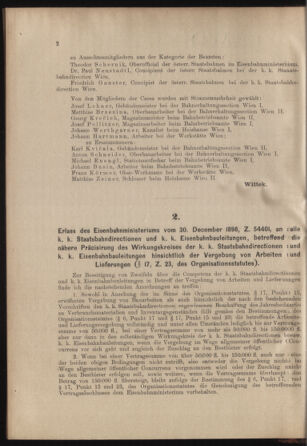 Verordnungs- und Anzeige-Blatt der k.k. General-Direction der österr. Staatsbahnen 18990107 Seite: 2