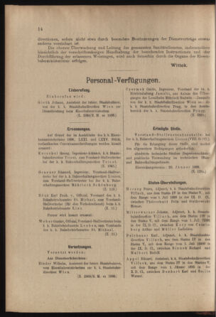 Verordnungs- und Anzeige-Blatt der k.k. General-Direction der österr. Staatsbahnen 18990114 Seite: 2