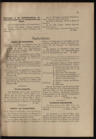 Verordnungs- und Anzeige-Blatt der k.k. General-Direction der österr. Staatsbahnen 18990121 Seite: 3