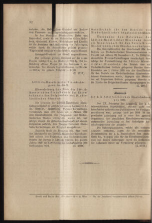 Verordnungs- und Anzeige-Blatt der k.k. General-Direction der österr. Staatsbahnen 18990125 Seite: 4