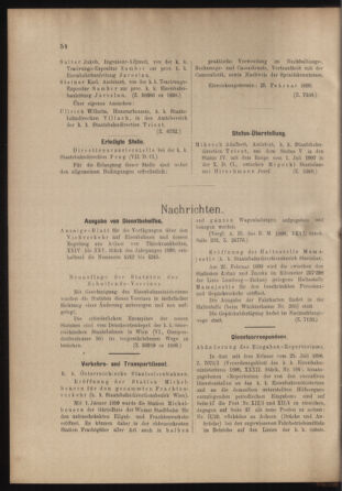 Verordnungs- und Anzeige-Blatt der k.k. General-Direction der österr. Staatsbahnen 18990218 Seite: 4