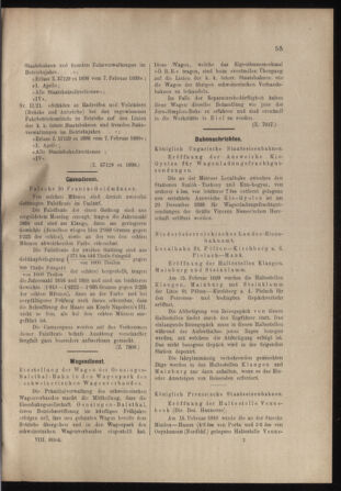 Verordnungs- und Anzeige-Blatt der k.k. General-Direction der österr. Staatsbahnen 18990218 Seite: 5