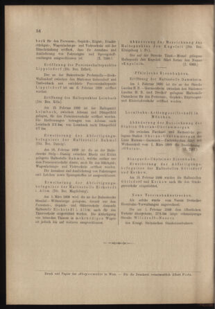 Verordnungs- und Anzeige-Blatt der k.k. General-Direction der österr. Staatsbahnen 18990218 Seite: 6