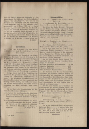 Verordnungs- und Anzeige-Blatt der k.k. General-Direction der österr. Staatsbahnen 18990318 Seite: 5