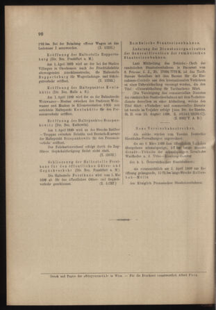 Verordnungs- und Anzeige-Blatt der k.k. General-Direction der österr. Staatsbahnen 18990324 Seite: 8