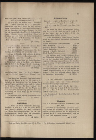 Verordnungs- und Anzeige-Blatt der k.k. General-Direction der österr. Staatsbahnen 18990331 Seite: 5