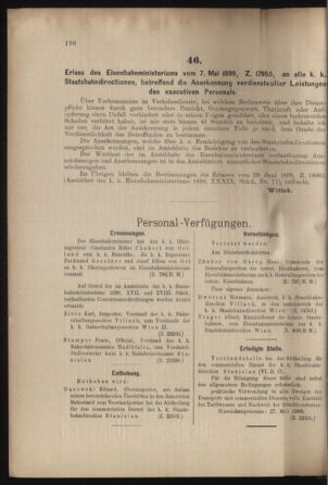 Verordnungs- und Anzeige-Blatt der k.k. General-Direction der österr. Staatsbahnen 18990520 Seite: 12